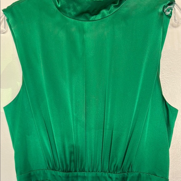 NWT- Silk Saloni The Fleur Dress in Green, Sz 10 - Picture 7 of 17